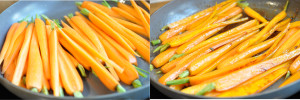 carmelised carrots with lime double