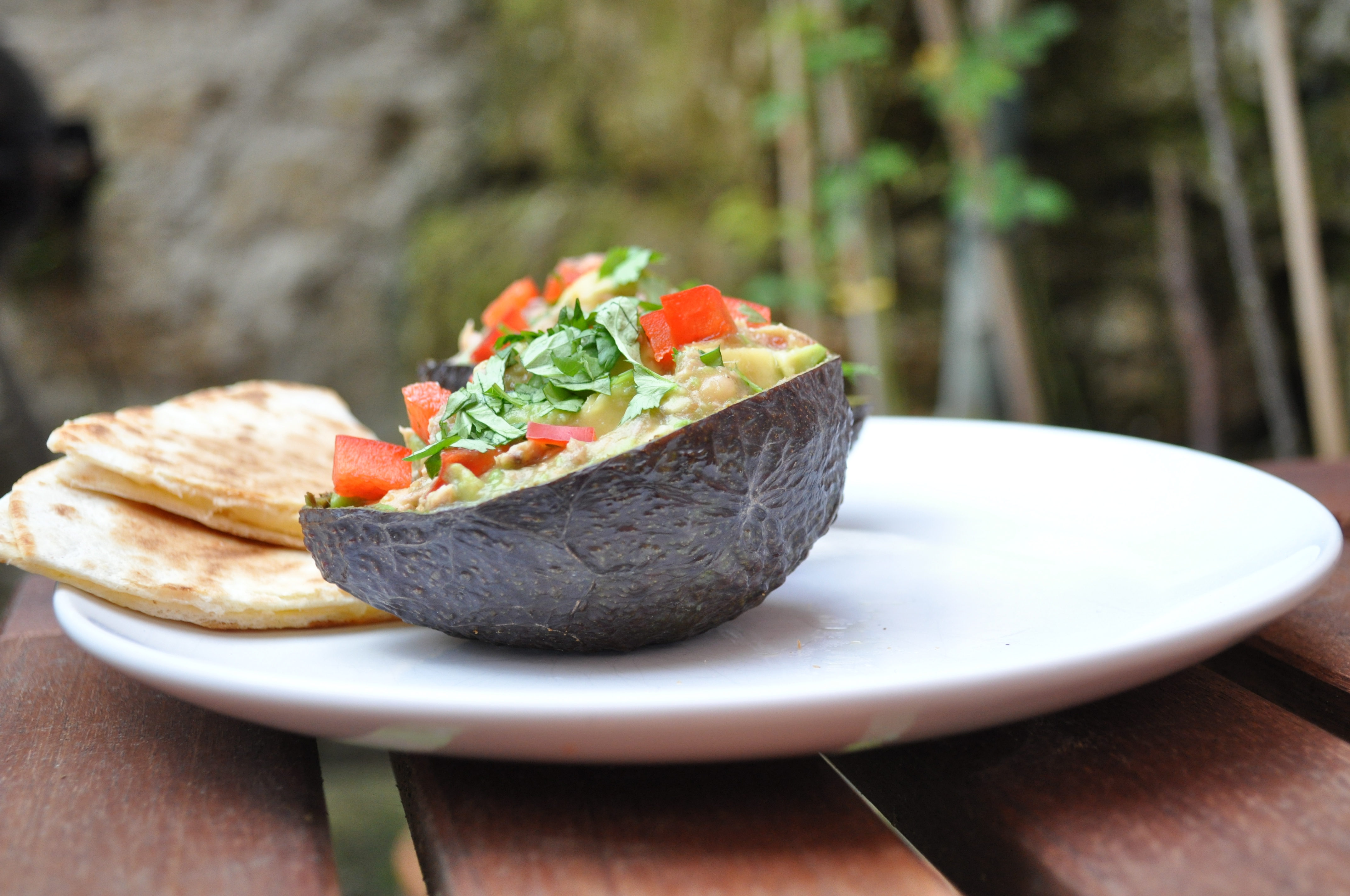 “Eco-cado” (avocado in an eco-bowl)