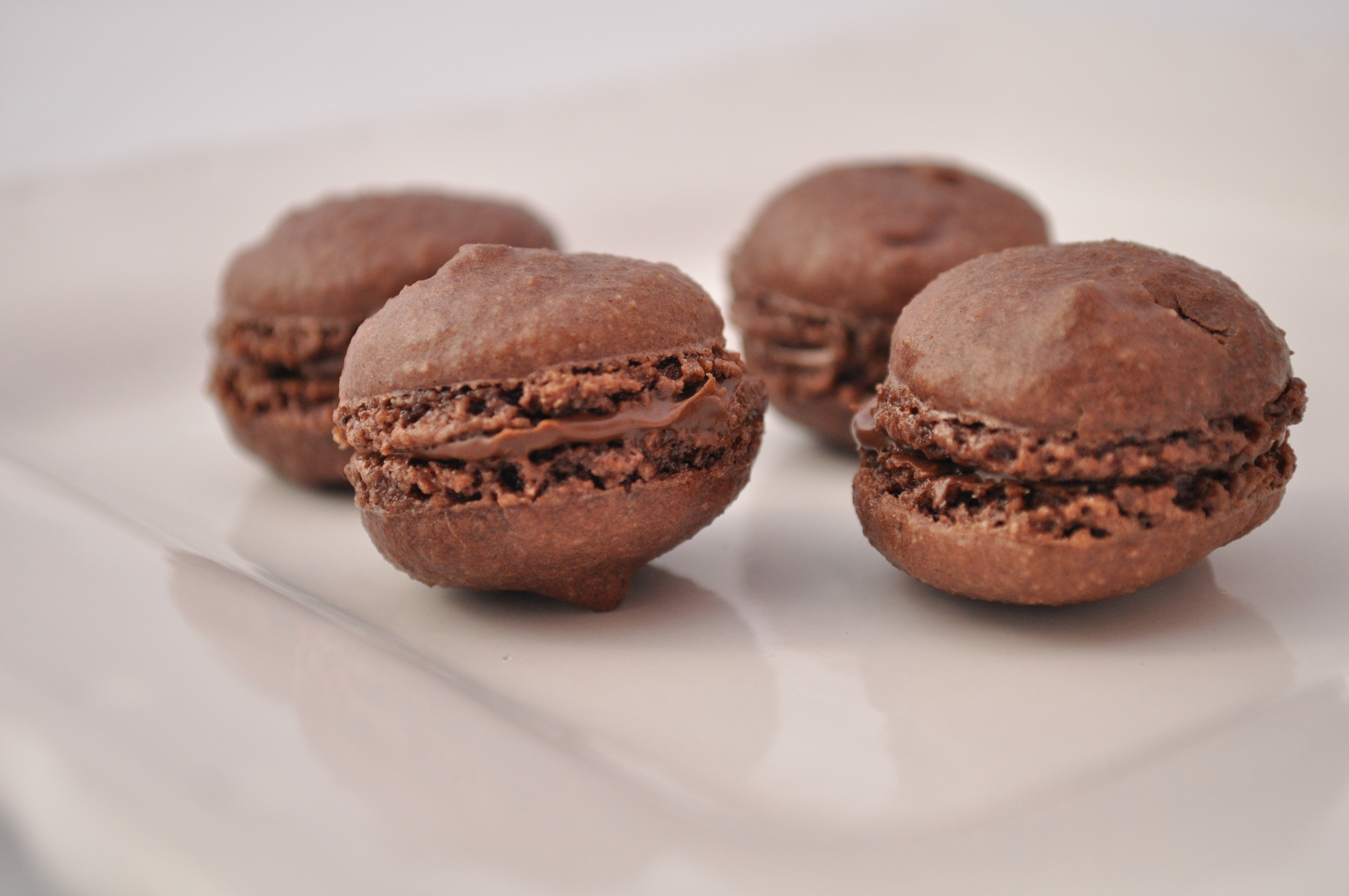 Chocolate macarons