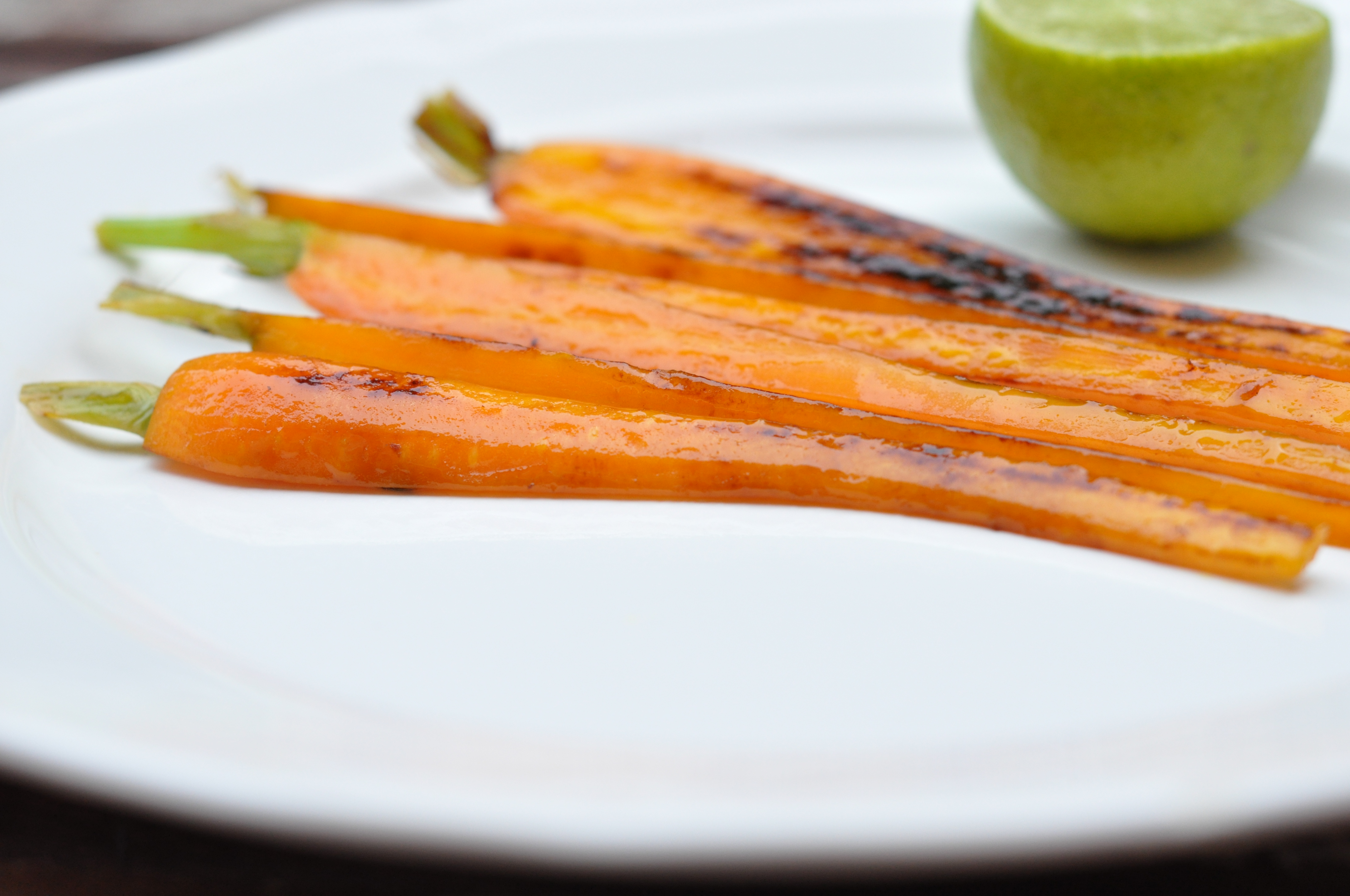 Caramelized lime carrots