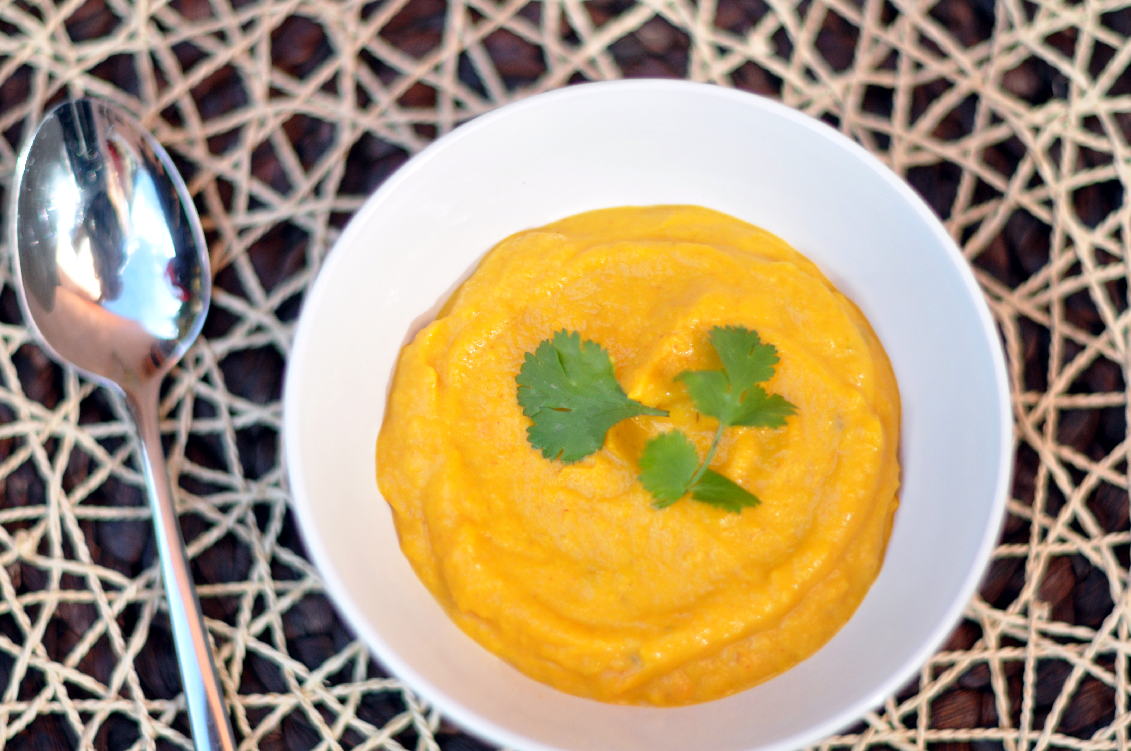 Pumpkin soup with Thai flavors