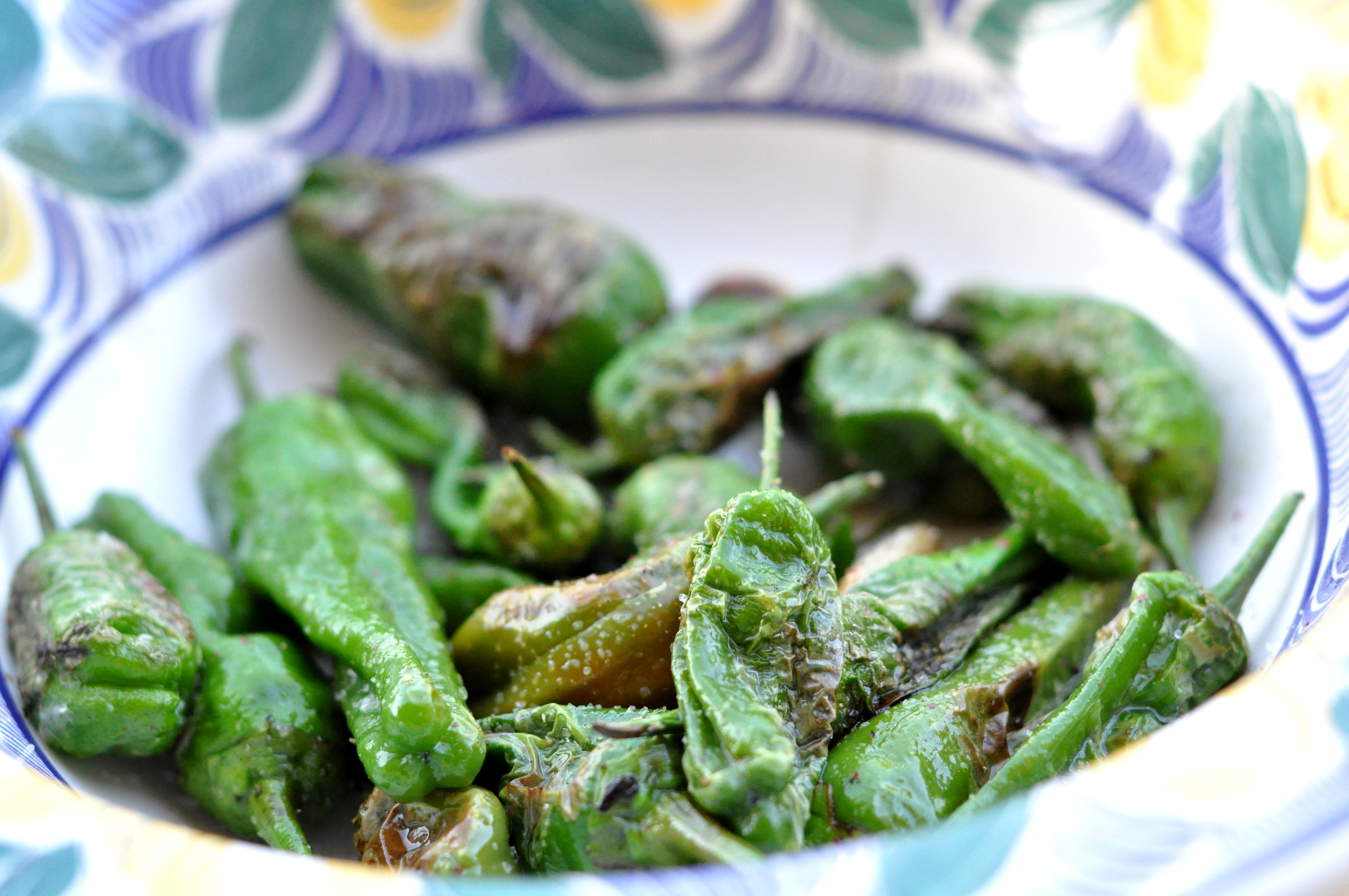 Fried padron peppers