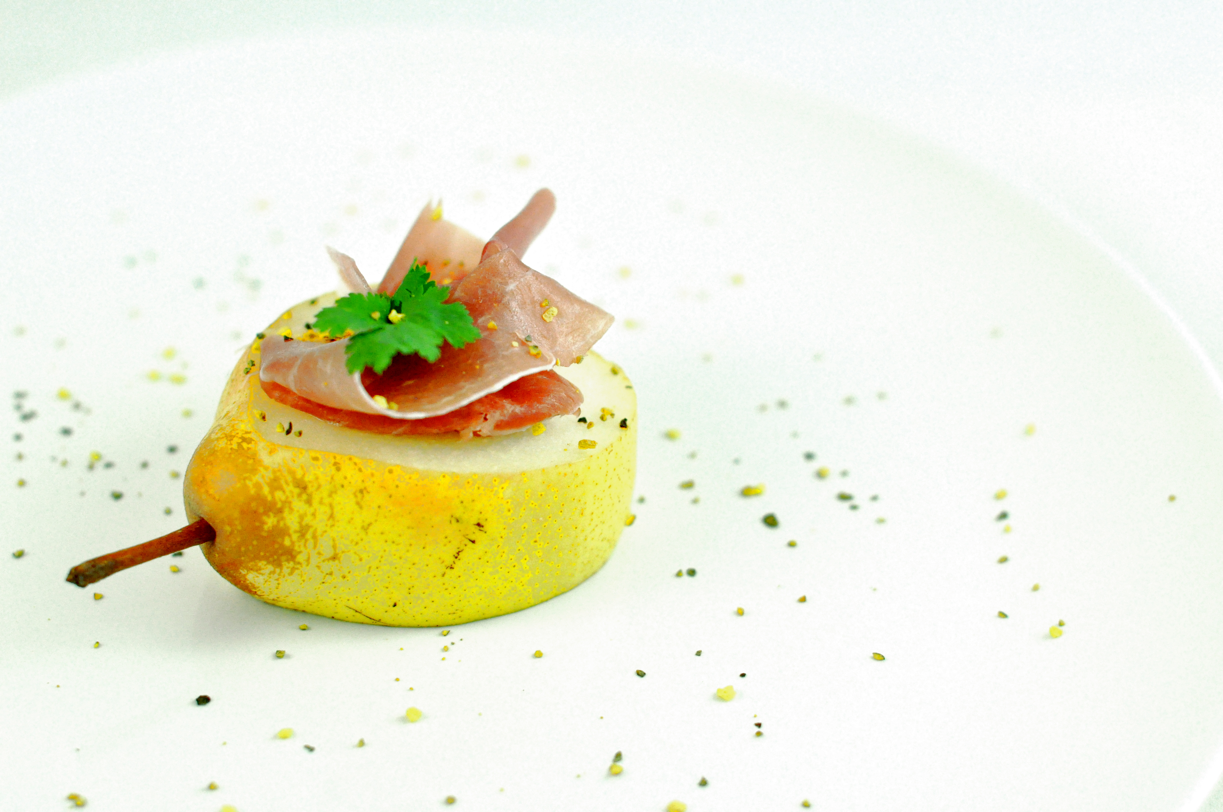 Pear with Parma ham