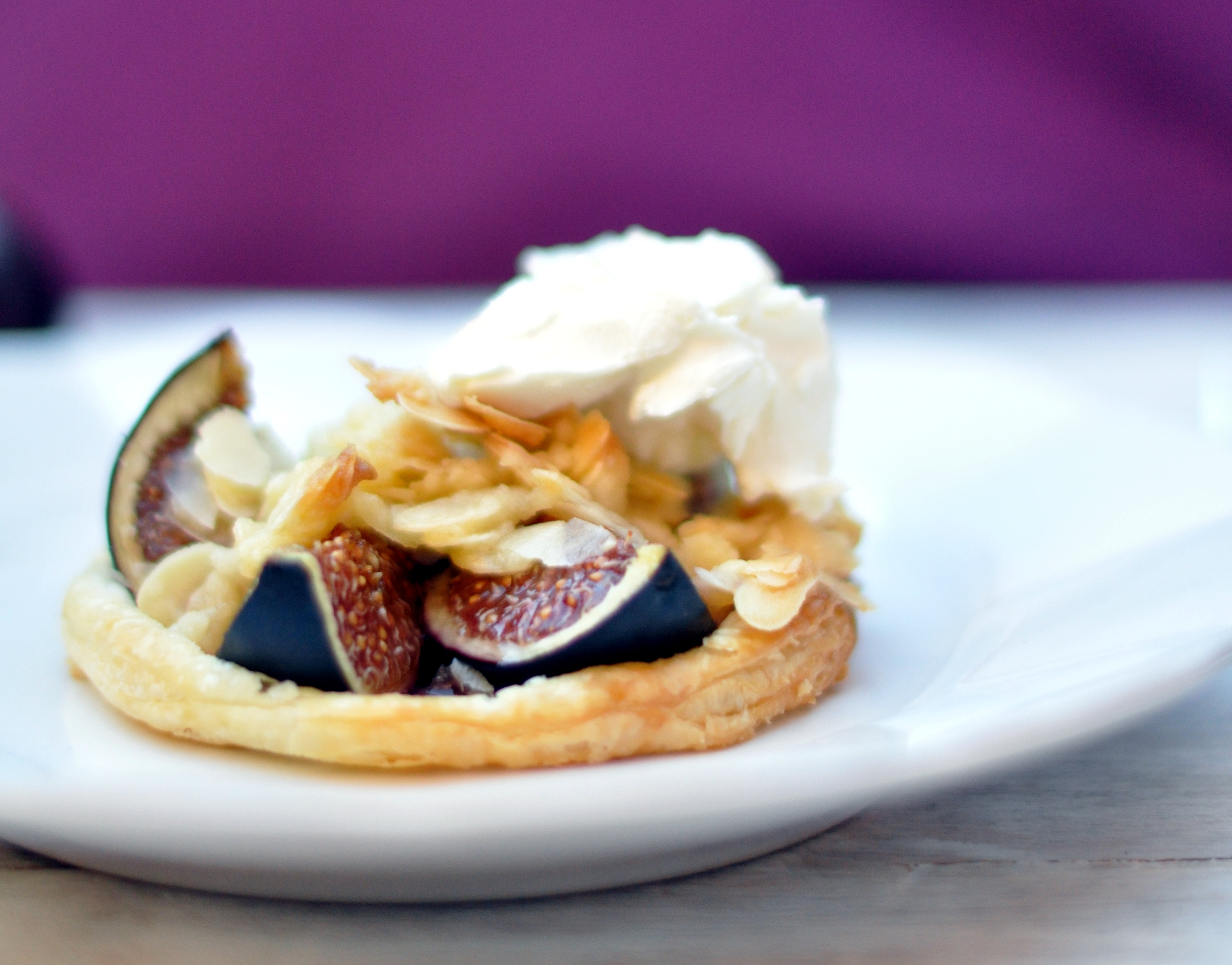 Fig and almond tart